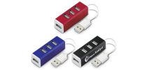 Aluminium 4 Port USB Hub