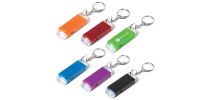 Crystal Block LED Key Chain