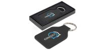 Prince Leather Key Ring - Square