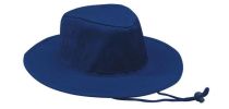 Poly Cotton Slouch Hat With Chin Strap