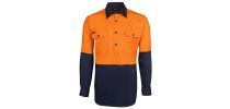 Hi Vis CLOSE FRONT LONG SLEEVE 190G SHIRT