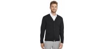 Golden Men's V-neck Knitted Cardigan