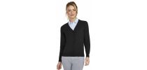 Golden Women's V-neck Knitted Cardigan