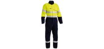 TenCate Tecasafe® Plus 700 Taped Hi Vis Engineered FR Vented Coverall - Yellow/Navy