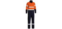 TenCate Tecasafe® Plus 700 Taped Hi Vis Engineered FR Vented Coverall - Orange/Navy