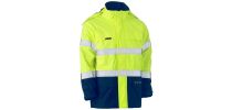 Taped Hi Vis FR Wet Weather Shell Jacket - Yellow/Navy