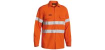 TenCate Tecasafe® Plus 580 Taped Hi Vis Lightweight FR Vented Shirt - Orange