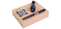 Set Cacharel Navy (rollerball Pen, Key Ring & Watch)