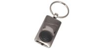 Chrome Led Torch Keyring