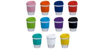 12oz/340ml Glass Karma Kup Silicon Lid