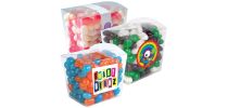 Corporate Colour Mini Jelly Beans in Clear Mini Noodle Box