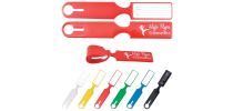 Shiny PVC Self Locking Luggage Tag