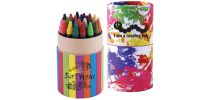 Custom Design Assorted Colour Crayons in Cardboard Tube