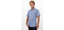 Modern Gingham Short Sleeve Dress Shirt